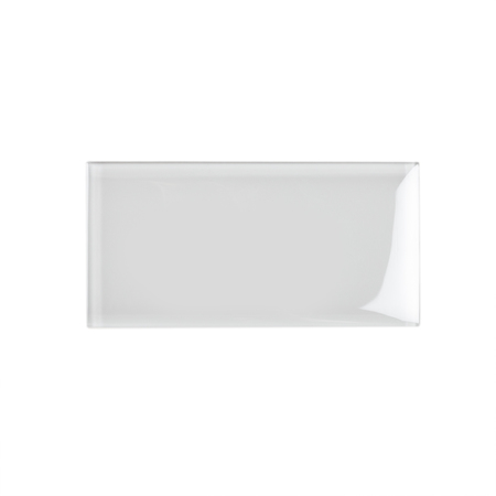 APOLLO TILE Sample of 3X6 Soft White Glossy Subway Glass Tile 5 Sq.Ft. APLA9906636EC98 Sample